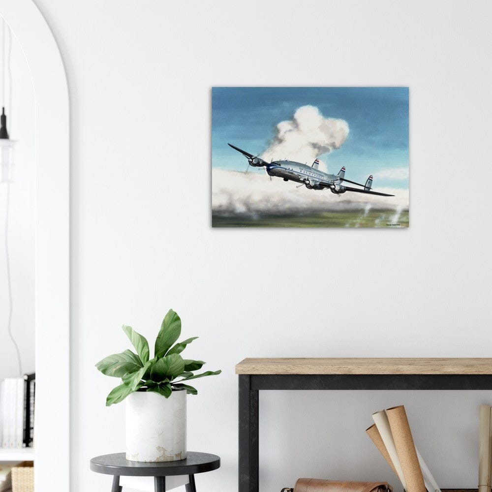 Thijs Postma - Poster - Lockheed L-049 PH-TAV Venlo Flying Poster Only TP Aviation Art 