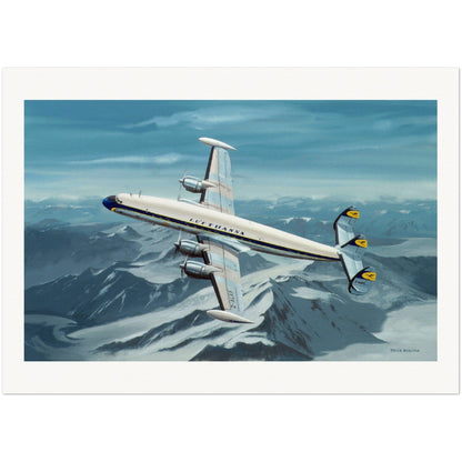 Thijs Postma - Poster - Lockheed L-1049 DLH Poster Only TP Aviation Art 50x70 cm / 20x28″ 