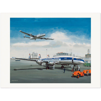 Thijs Postma - Poster - Lockheed L-1049 PH-LKF Phoenix Poster Only TP Aviation Art 75x100 cm / 30x40″ 
