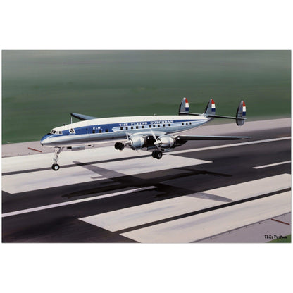 Thijs Postma - Poster - Lockheed L-1049C KLM PH-LKP Poster Only TP Aviation Art 40x60 cm / 16x24″ 
