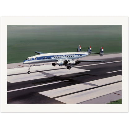 Thijs Postma - Poster - Lockheed L-1049C KLM PH-LKP Poster Only TP Aviation Art 60x80 cm / 24x32″ 