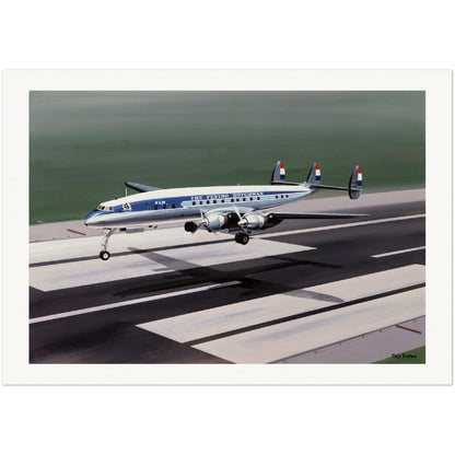 Thijs Postma - Poster - Lockheed L-1049C KLM PH-LKP Poster Only TP Aviation Art 70x100 cm / 28x40″ 