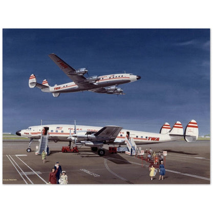 Thijs Postma - Poster - Lockheed L-1649 Starliner Poster Only TP Aviation Art 