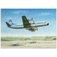 Thijs Postma - Poster - Lockheed L-188 Electra II PH-LLA Passing Over Sisters Poster Only TP Aviation Art 50x70 cm / 20x28″ 