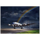 Thijs Postma - Poster - Lockheed L-749 Constellation Under The Rainbow Poster Only TP Aviation Art 70x100 cm / 28x40″ 