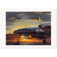 Thijs Postma - Poster - Lockheed L-749 NEI Sunset Poster Only TP Aviation Art 70x100 cm / 28x40″ 