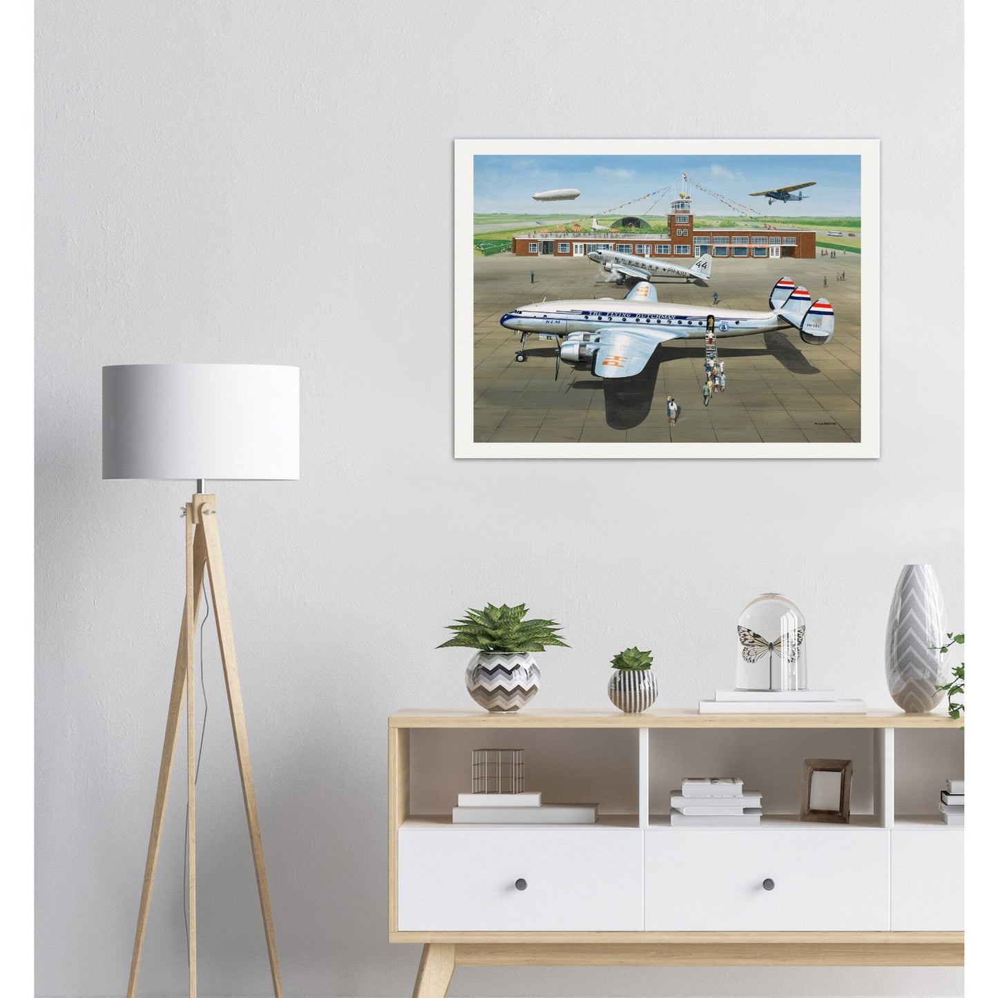 Thijs Postma - Poster - Lockheed L-749 PH-LEL Lelystad Poster Only TP Aviation Art 