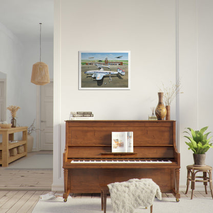 Thijs Postma - Poster - Lockheed L-749 PH-LEL Lelystad Poster Only TP Aviation Art 