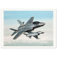 Thijs Postma - Poster - Lockheed-Martin F-35 JSF Next To F-16 Poster Only TP Aviation Art 70x100 cm / 28x40″ 