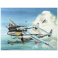 Thijs Postma - Poster - Lockheed P-38L Lightning Of Major McGuire Poster Only TP Aviation Art 45x60 cm / 18x24″ 
