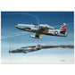 Thijs Postma - Poster - Lockheed P-80 Shooting A Lavochkin La-9 Over Korea Poster Only TP Aviation Art 50x70 cm / 20x28″ 