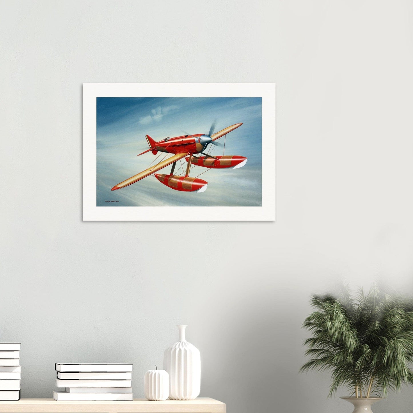 Thijs Postma - Poster - Macchi MC.72 World Speed Record Floatplanes 1933-1934 Poster Only TP Aviation Art 
