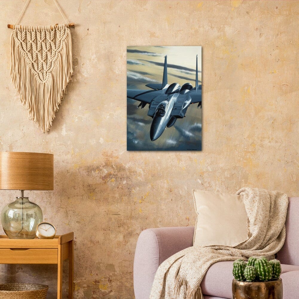 Thijs Postma - Poster - McDonnell F-15A Eagle Blasting Towards You Poster Only TP Aviation Art 