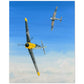 Thijs Postma - Poster - Messerschmitt Bf 109E And Spitfire Mk.1 Air Duel Poster Only TP Aviation Art 