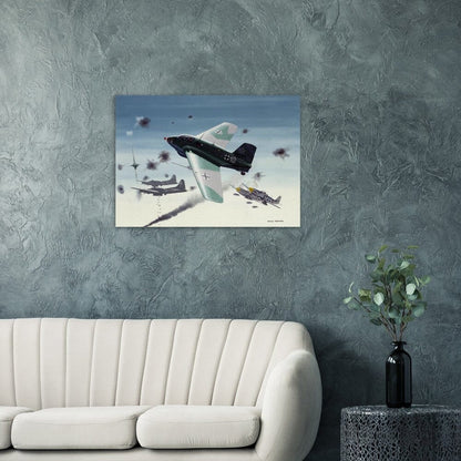 Thijs Postma - Poster - Messerschmitt Me 163 Komet Attacking B-17s Poster Only TP Aviation Art 