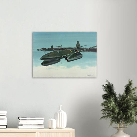 Thijs Postma - Poster - Messerschmitt Me 262 Attacked A B-17 ‘Flying Fortress' Poster Only TP Aviation Art 