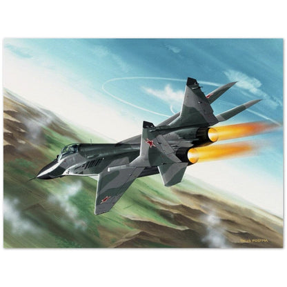 Thijs Postma - Poster - MiG-29 Full Afterburners Poster Only TP Aviation Art 45x60 cm / 18x24″ 