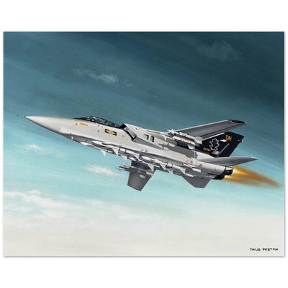 Thijs Postma - Poster - Panavia Tornado F.3 RAF With Afterburner Poster Only TP Aviation Art 40x50 cm / 16x20″ 