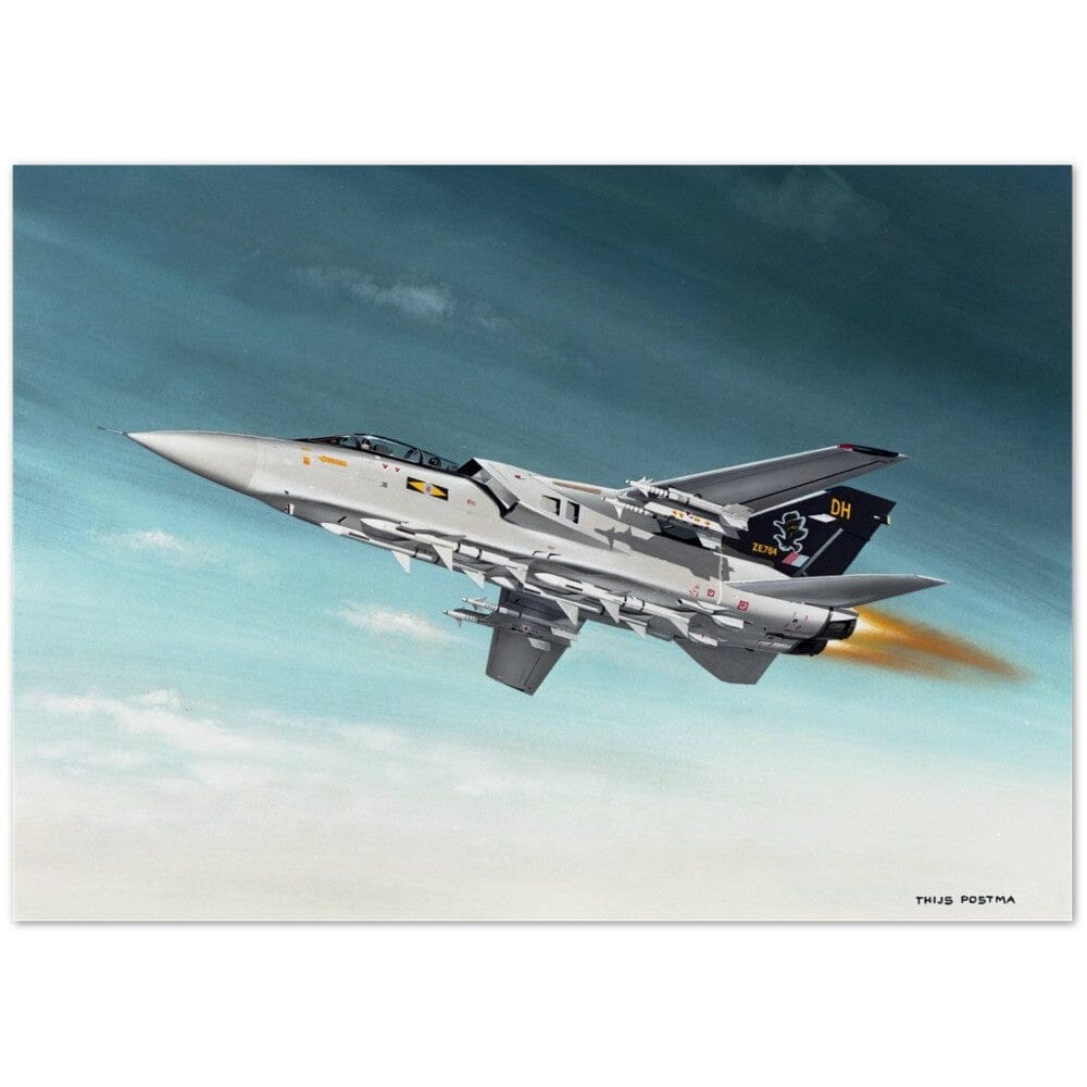Thijs Postma - Poster - Panavia Tornado F.3 RAF With Afterburner Poster Only TP Aviation Art 