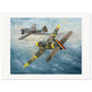 Thijs Postma - Poster - Romanian Heinkel He 112 Attacks Russian Ilyushin Il-4 Poster Only TP Aviation Art 60x80 cm / 24x32″ 