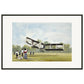Thijs Postma - Poster - Santos-Dumont 14-bis First Flight Over Europe - Metal Frame Poster - Metal Frame TP Aviation Art 60x90 cm / 24x36″ 