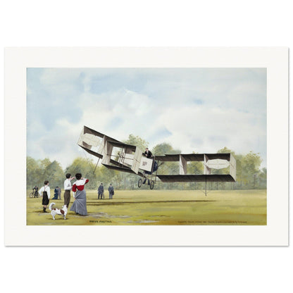 Thijs Postma - Poster - Santos-Dumont 14-bis First Flight Over Europe Poster Only TP Aviation Art 70x100 cm / 28x40″ 