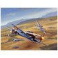 Thijs Postma - Poster - Spanish Heinkel He 112 Intercepting A Lockheed P-38 Lightning Poster Only TP Aviation Art 45x60 cm / 18x24″ 