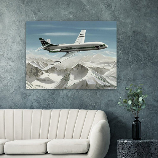 Thijs Postma - Poster - Sud-Est SE-210 Caravelle Transavia Poster Only TP Aviation Art 