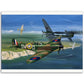 Thijs Postma - Poster - Supermarine Spitfire Mk.1 Battle Of Britain Poster Only TP Aviation Art 60x80 cm / 24x32″ 