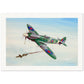 Thijs Postma - Poster - Supermarine Spitfire Mk.14 Shooting Down V-1 Flying Bomb Poster Only TP Aviation Art 70x100 cm / 28x40″ 