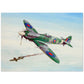 Thijs Postma - Poster - Supermarine Spitfire Mk.14 Shooting Down V-1 Flying Bomb Poster Only TP Aviation Art 