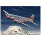 Thijs Postma - Poster - TWA Boeing 307B Stratoliner Snowy Mountain Poster Only TP Aviation Art 50x70 cm / 20x28″ 