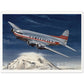 Thijs Postma - Poster - TWA Boeing 307B Stratoliner Snowy Mountain Poster Only TP Aviation Art 60x80 cm / 24x32″ 