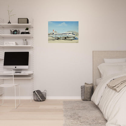Thijs Postma - Poster - Vickers Viscount At Schiphol Poster Only TP Aviation Art 