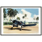 Thijs Postma - Poster - Vought F4U-1A Corsair Of Lt Ike Kepford In The Pacific - Metal Frame Poster - Metal Frame TP Aviation Art 70x100 cm / 28x40″ Black 