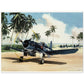 Thijs Postma - Poster - Vought F4U-1A Corsair Of Lt Ike Kepford In The Pacific Poster Only TP Aviation Art 45x60 cm / 18x24″ 