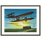 Thijs Postma - Poster - Wright Flyer First Flight Over The Netherlands 1909 - Metal Frame Poster - Metal Frame TP Aviation Art 45x60 cm / 18x24″ 