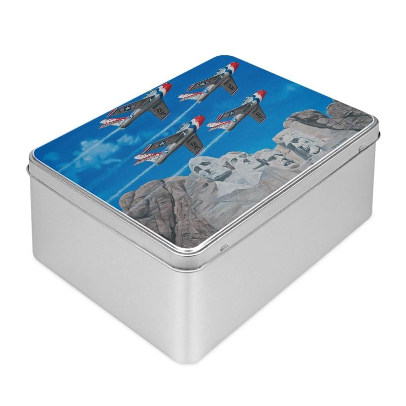 Thijs Postma - Puzzle - Republic F-84 Thunderbirds At Mount Rushmore - 1000 pieces Jigsaw Puzzles TP Aviation Art 