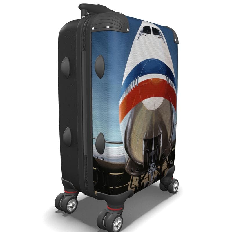 Thijs Postma - Suitcase - Boeing 747 Jumbo Jet Landing Suitcase / Cabin Bag TP Aviation Art 