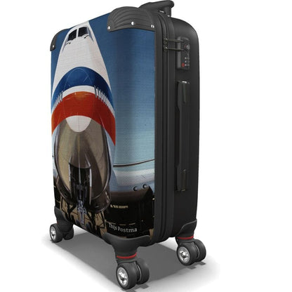 Thijs Postma - Suitcase - Boeing 747 Jumbo Jet Landing Suitcase / Cabin Bag TP Aviation Art 