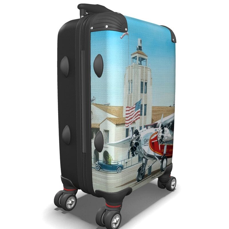 Thijs Postma - Suitcase - Fokker USA F.10 Glendale Los Angeles Suitcase / Cabin Bag TP Aviation Art 