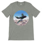 Thijs Postma - T-shirt - Canadair Sabre Mk.5 Luftwaffe - Premium Unisex T-shirt TP Aviation Art Athletic Heather S 