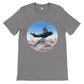 Thijs Postma - T-shirt - Canadair Sabre Mk.5 Luftwaffe - Premium Unisex T-shirt TP Aviation Art Dark Gray Heather S 