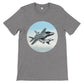 Thijs Postma - T-shirt - Lockheed-Martin F-35 JSF Next To F-16 - Premium Unisex T-shirt TP Aviation Art Dark Gray Heather S 