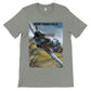 Thijs Postma - T-shirt - Morane Saulnier MS.406 In Action In 1940 - Premium Unisex T-shirt TP Aviation Art Athletic Heather S 