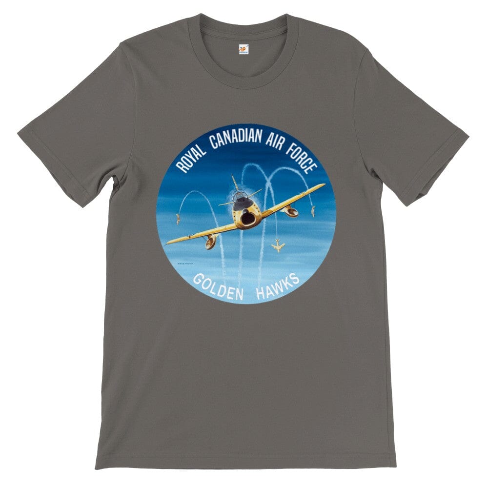 Thijs Postma - T-shirt - North American F-86 Golden Hawks - Premium Unisex T-shirt TP Aviation Art Asphalt S 