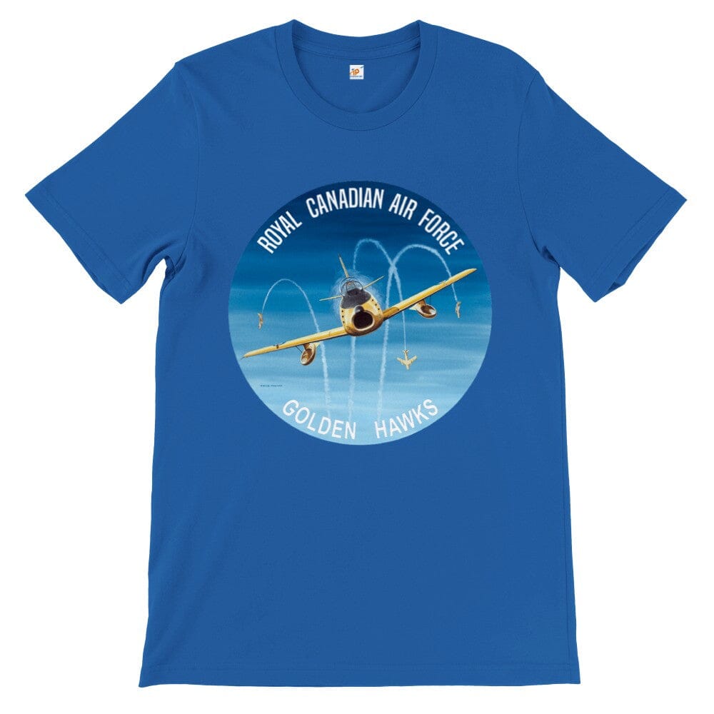 Thijs Postma - T-shirt - North American F-86 Golden Hawks - Premium Unisex T-shirt TP Aviation Art Royal S 