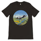 Thijs Postma - T-shirt - North American F-86K Sabre Over Dutch Landscape - Premium Unisex T-shirt TP Aviation Art Black S 