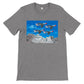 Thijs Postma - T-shirt - Republic F-84 Thunderbirds at Mount Rushmore - Premium Unisex T-shirt TP Aviation Art Dark Gray Heather S 