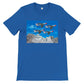 Thijs Postma - T-shirt - Republic F-84 Thunderbirds at Mount Rushmore - Premium Unisex T-shirt TP Aviation Art Royal S 
